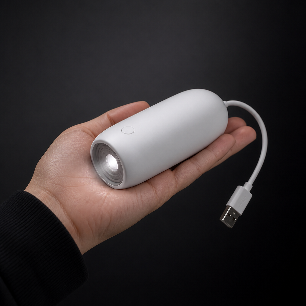 Tamano del proyector en la mano